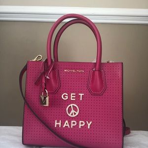 Michael Kors Medium Mercer Crossbody Bag - Pink